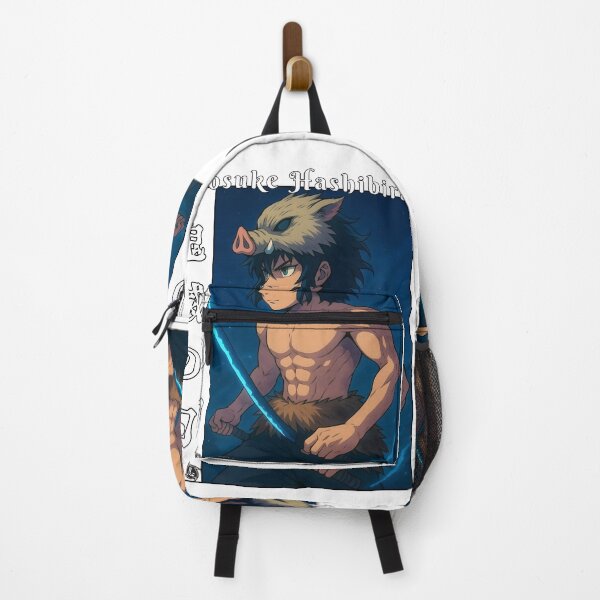 Item preview, Boar‑Mask Anime Warrior Profile – Fierce Fighter in Blue designed and sold by lamiarte.