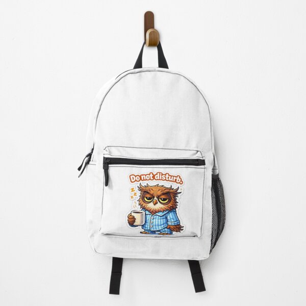 Item preview, Grumpy Morning Owl Meme Sticker – “Do Not Disturb” designed and sold by IntroInk.