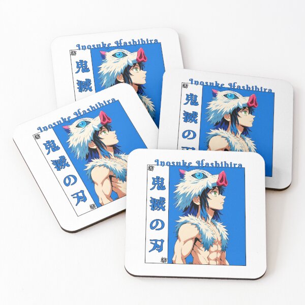 Item preview, Boar‑Mask Anime Warrior Profile – Fierce Fighter in Blue designed and sold by lamiarte.