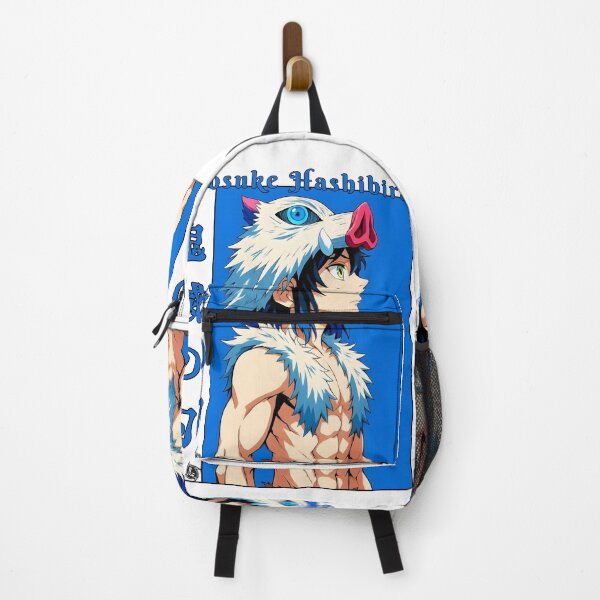 Item preview, Boar‑Mask Anime Warrior Profile – Fierce Fighter in Blue designed and sold by lamiarte.