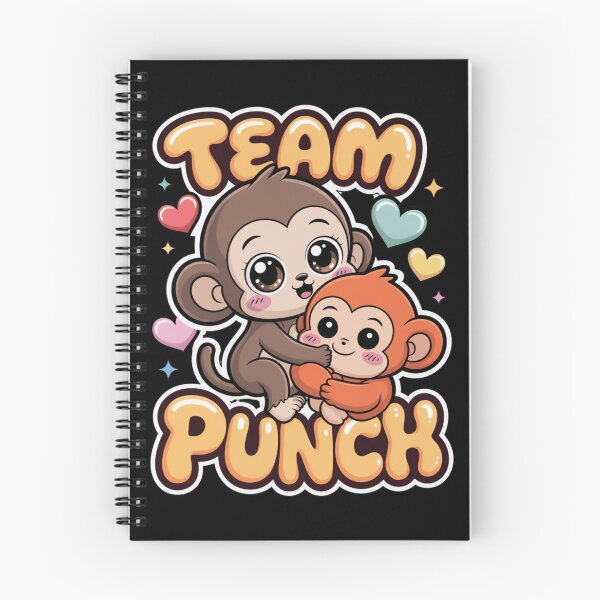 Item preview, Team Punch – Kawaii Mama Monkey Holding Baby White Sticker Style Graphic Tee | Monkey Mom Shirt designed and sold by DarylWelsh2024.