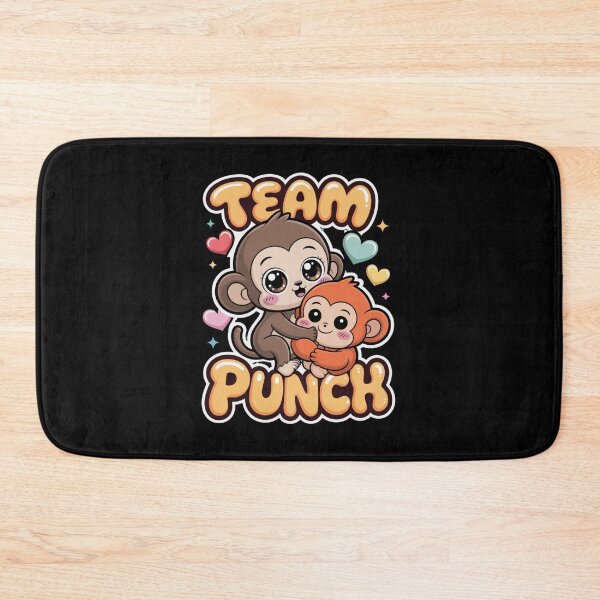 Item preview, Team Punch – Kawaii Mama Monkey Holding Baby White Sticker Style Graphic Tee | Monkey Mom Shirt designed and sold by DarylWelsh2024.