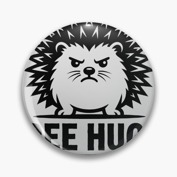 Item preview, Free Hugs Just Kidding Grumpy Hedgehog designed and sold by KeremYurtseven.
