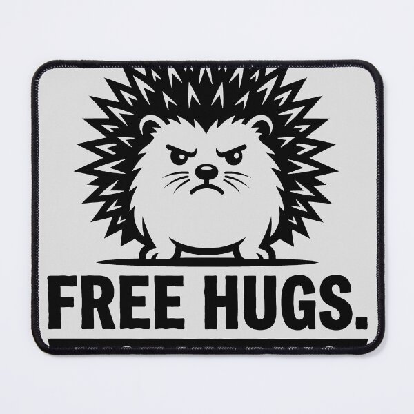 Item preview, Free Hugs Just Kidding Grumpy Hedgehog designed and sold by KeremYurtseven.