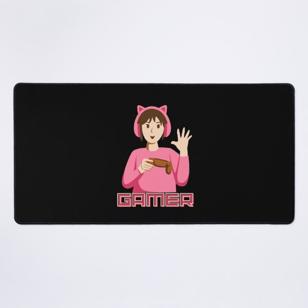 Item preview, Cute Girl Gamer – Pink Cartoon Gaming, Kawaii Style designed and sold by Rasheedaholik.