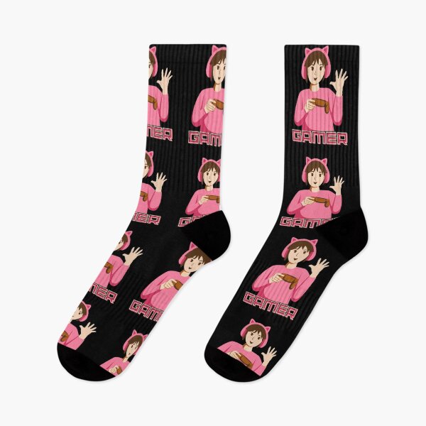 Item preview, Cute Girl Gamer – Pink Cartoon Gaming, Kawaii Style designed and sold by Rasheedaholik.