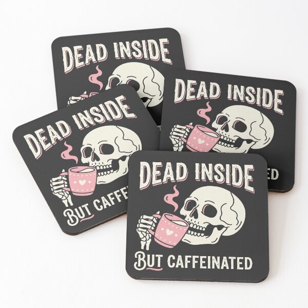 Item preview, Dead Inside But Caffeinated Skeleton designed and sold by KeremYurtseven.