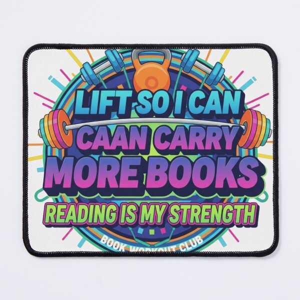 Item preview, Lift So I Can Carry More Books Reading Lovers Workout, Book Lover Gift, Reader Graphic Tee designed and sold by Inkvado.