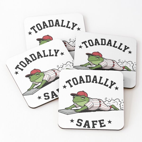 Item preview, Baseball Frog Sliding into Home Plate designed and sold by Floomart.
