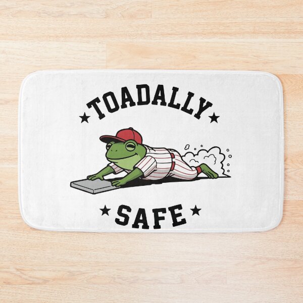 Item preview, Baseball Frog Sliding into Home Plate designed and sold by Floomart.