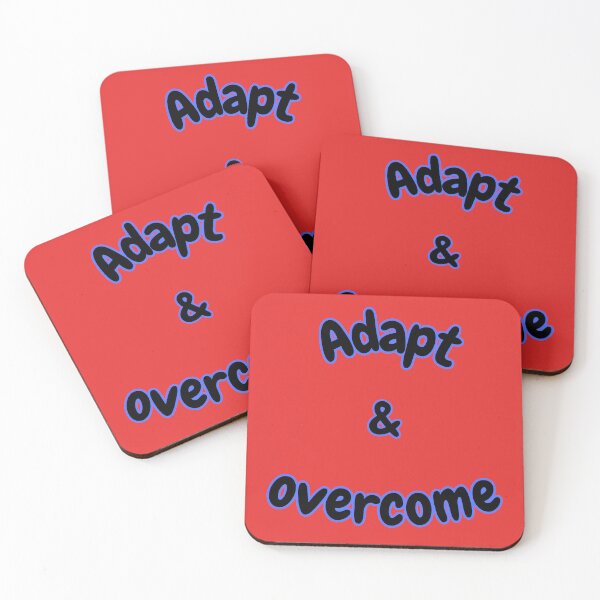 Item preview, Adapt And Overcome Motivational Quote designed and sold by Snedsdigital.