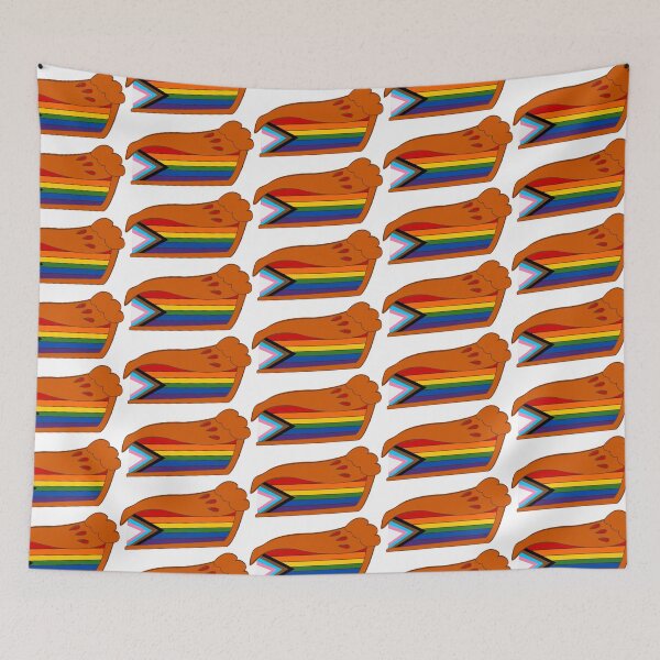 Item preview, Progressive Rainbow Slice of Pie Pride Flag designed and sold by HarveyHandcraftsandDesigns.