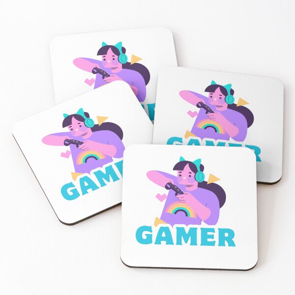 Item preview, Just a Girl Who Can’t Stop Gaming – Cute Cartoon Gamer Girl designed and sold by Rasheedaholik.
