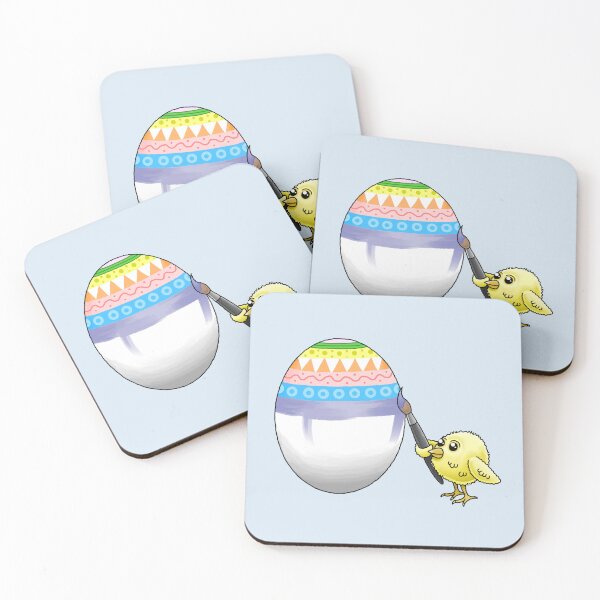 Item preview, Yellow chicken paints the Easter egg designed and sold by Restarter.