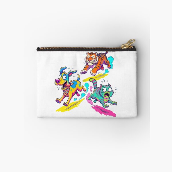 Item preview, Dogs and cats are running away from tigers. designed and sold by PP&RAINBOW SHOP.