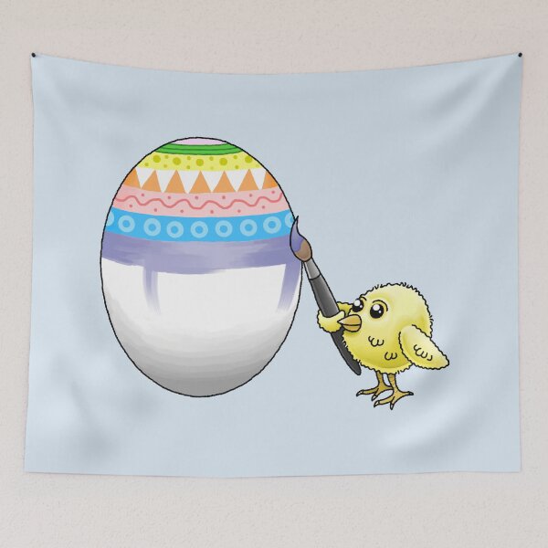 Item preview, Yellow chicken paints the Easter egg designed and sold by Restarter.