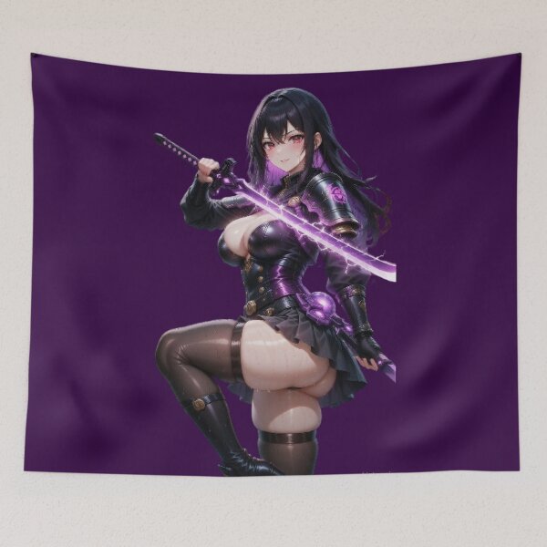 Item preview, Purple Plasma Katana Dark Waifu designed and sold by RadaQueen.