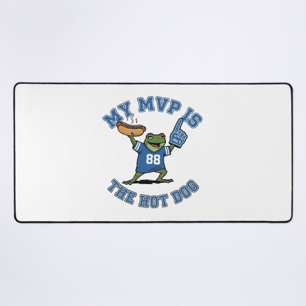 Item preview, Frog Football Fan Holding Hot Dog designed and sold by Floomart.