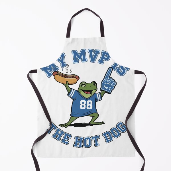 Item preview, Frog Football Fan Holding Hot Dog designed and sold by Floomart.
