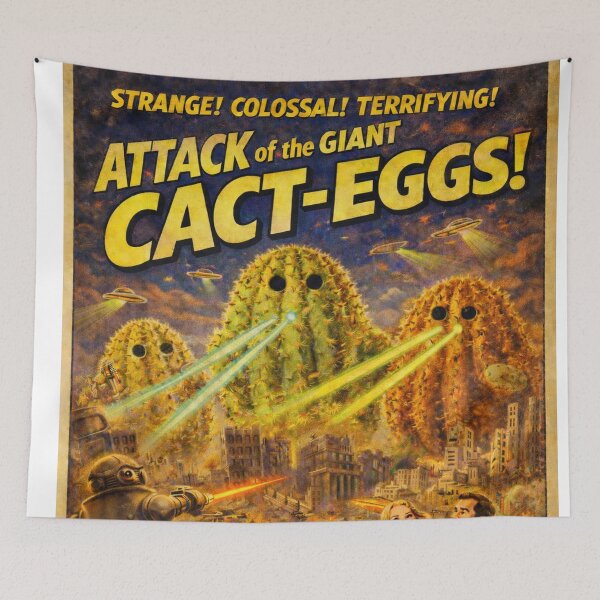 Item preview, Attack of the giant cact-eggs! designed and sold by flowie777.
