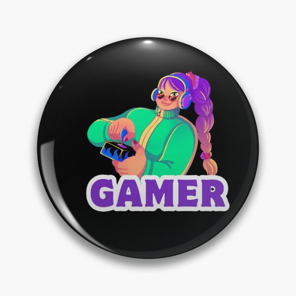 Item preview, Controller in Hand – Cute Girl Gamer Cartoon designed and sold by Rasheedaholik.