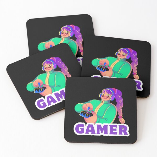 Item preview, Controller in Hand – Cute Girl Gamer Cartoon designed and sold by Rasheedaholik.
