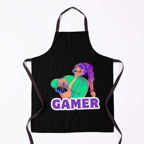 Item preview, Controller in Hand – Cute Girl Gamer Cartoon designed and sold by Rasheedaholik.