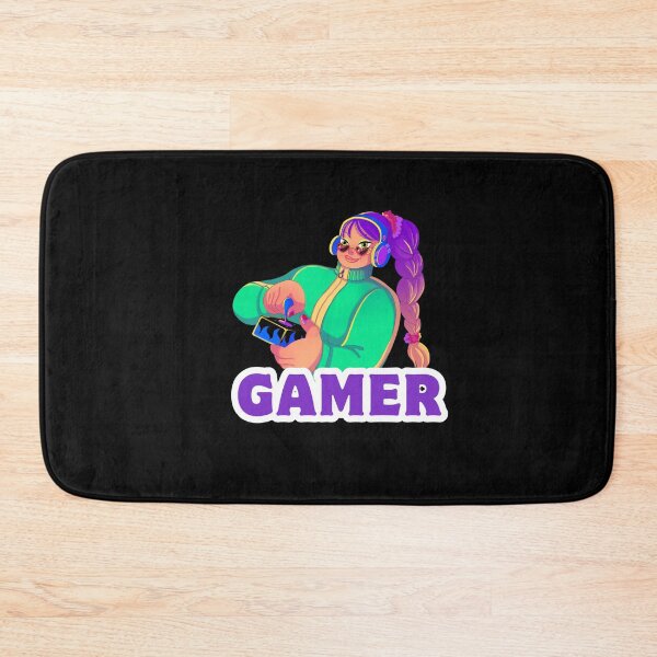 Item preview, Controller in Hand – Cute Girl Gamer Cartoon designed and sold by Rasheedaholik.