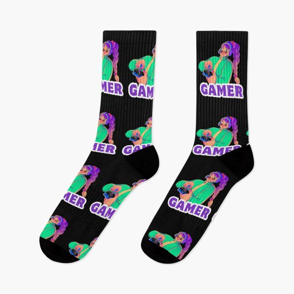 Item preview, Controller in Hand – Cute Girl Gamer Cartoon designed and sold by Rasheedaholik.