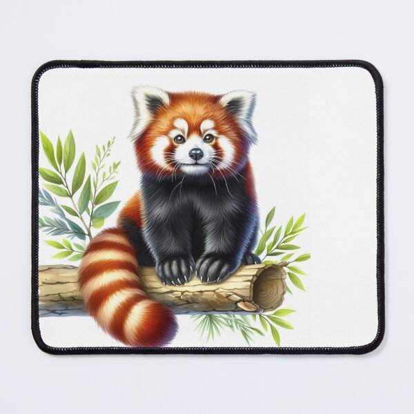 Item preview, Red Panda Forest Magic Art with Soft Autumn Vibes and Gentle Nature Energy designed and sold by FotoworldEdel.