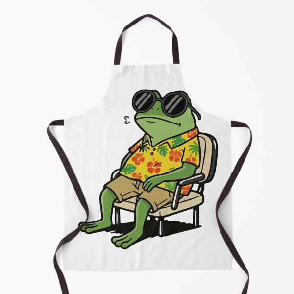 Item preview, Chill Summer Frog in Hawaiian Shirt and Sunglasses designed and sold by Floomart.