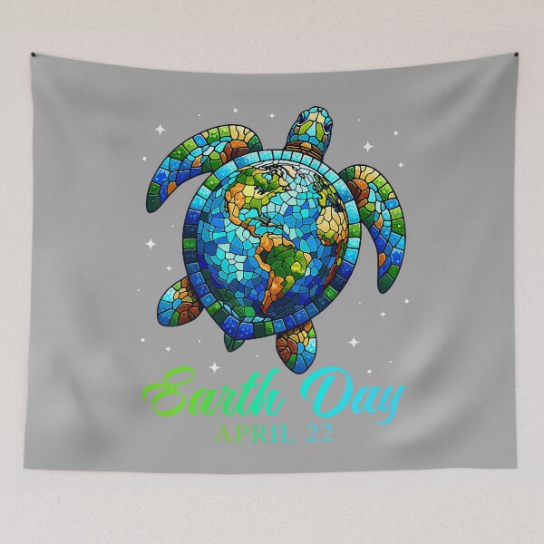 Item preview, Earth Day 2026 Restore Earth Sea Turtle Art Save The Planet designed and sold by KathieFaugh.