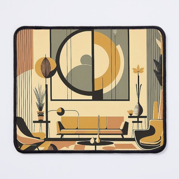 Item preview, Mid Century Modern Interior Design Autumn Hues Livingroom designed and sold by Lee Hiller Designs.
