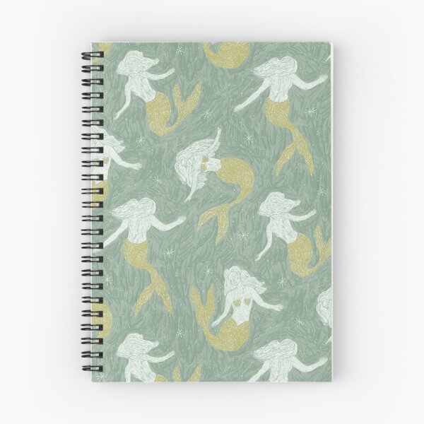 Item preview, Boho Mermaid Sage Green Gold Coastal Witch Aesthetic designed and sold by Ema Tudose.