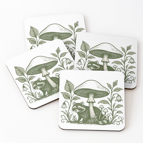 Item preview, Raccoon Mushrooms lovers designed and sold by ROYALSTOURE.