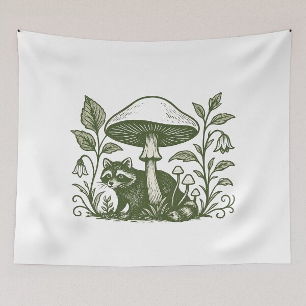 Item preview, Raccoon Mushrooms lovers designed and sold by ROYALSTOURE.