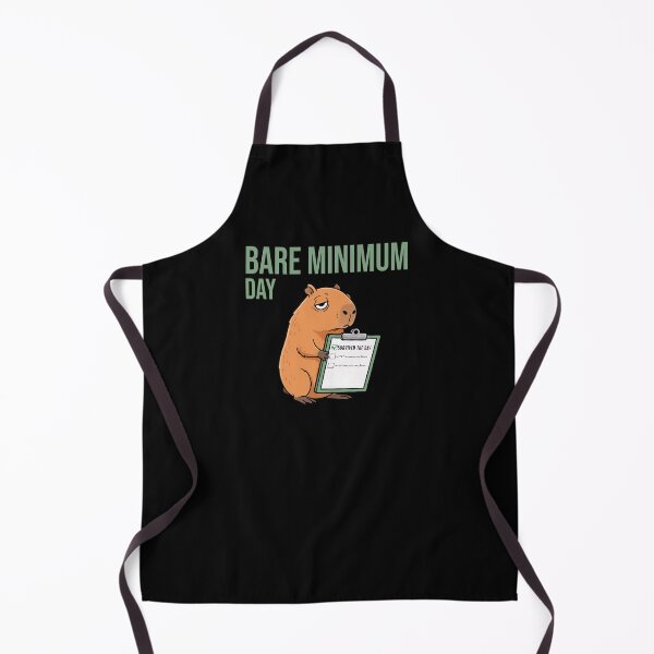 Item preview, Bare Minimum Day Capybara – Low Energy Funny Meme designed and sold by Sir Capy B.