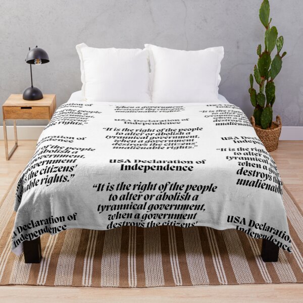 Item preview, USA Declaration of Independence “It is the right of the people to alter or abolish a tyrannical government, when a government destroys the citizens' unalienable rights.” designed and sold by Finds.