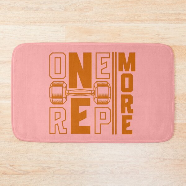 Item preview, One More Rep - Vintage Orange Gym Motivation Barbell Graphic designed and sold by Abaseen.