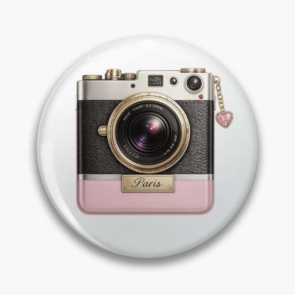 Item preview, Cute Pink Retro Camera – Paris Photography Aesthetic designed and sold by BloomletCo.