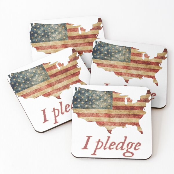 Item preview, I Pledge Allegiance Retro USA Flag Design NEW designed and sold by Danver Thread and Sticker Company.
