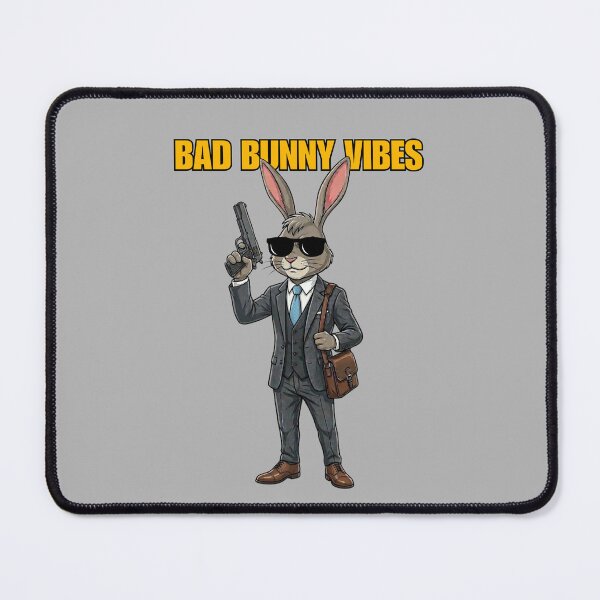Item preview, Bad Bunny Vibes - Secret Agent Rabbit in Suit designed and sold by M.Store.