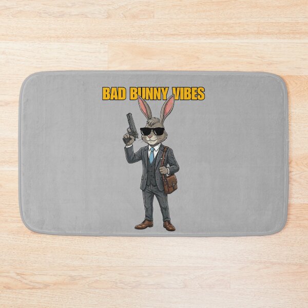 Item preview, Bad Bunny Vibes - Secret Agent Rabbit in Suit designed and sold by M.Store.