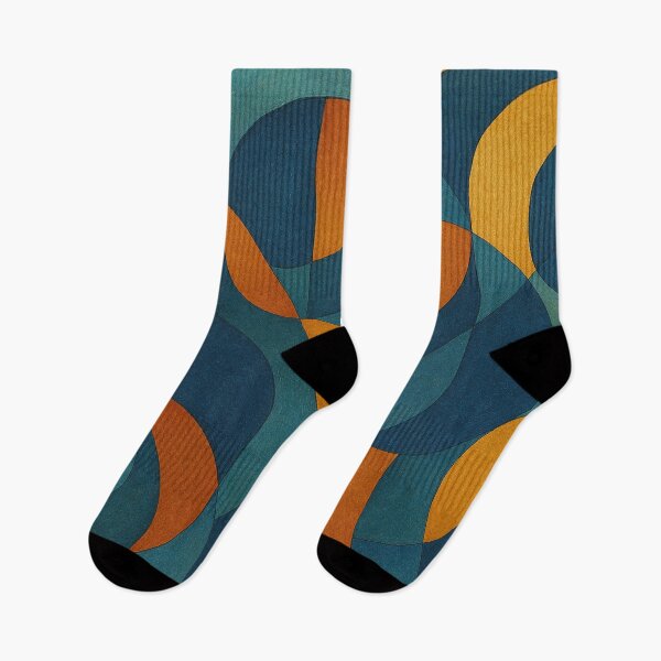 Item preview, Geometric Abstract of Autumn Landscape and River Flow designed and sold by Studio Ahn&Seo.