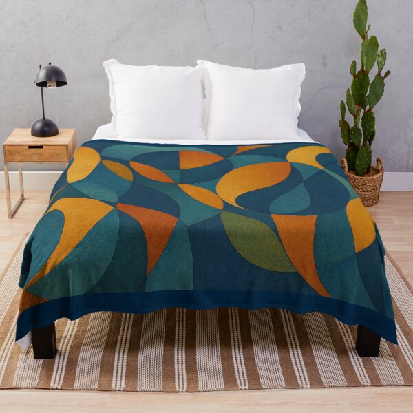 Item preview, Geometric Abstract of Autumn Landscape and River Flow designed and sold by Studio Ahn&Seo.