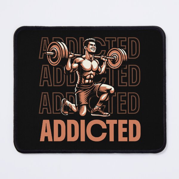 Item preview, Addicted to the Iron – Retro Squat Bodybuilding Fitness designed and sold by Abaseen.