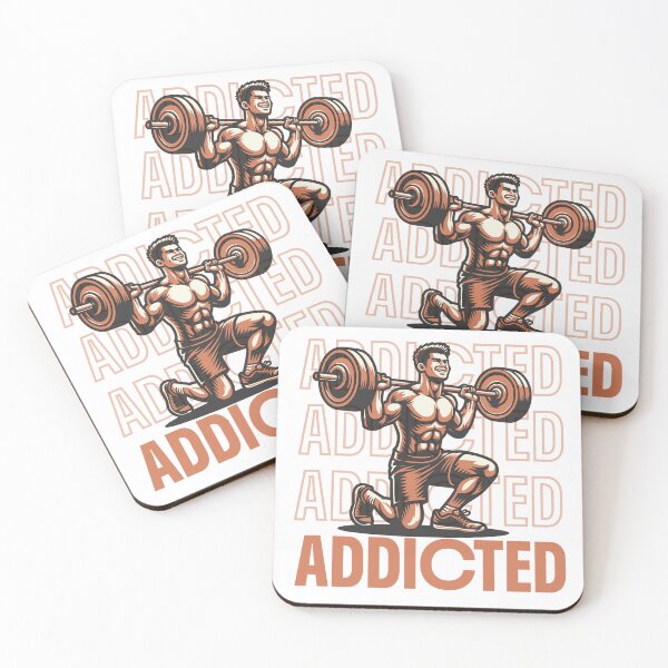 Item preview, Addicted to the Iron – Retro Squat Bodybuilding Fitness designed and sold by Abaseen.