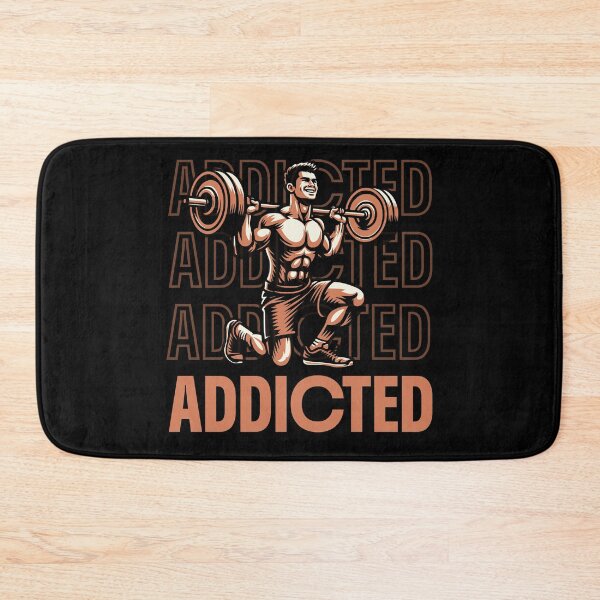 Item preview, Addicted to the Iron – Retro Squat Bodybuilding Fitness designed and sold by Abaseen.