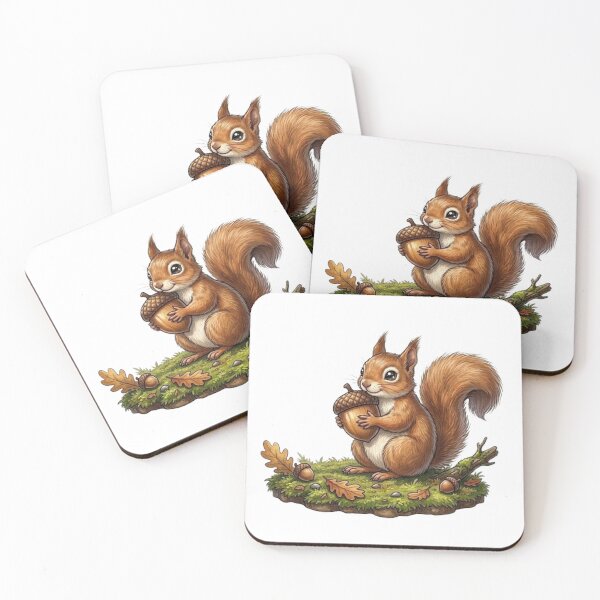 Item preview, Autumn's Little Treasure: Squirrel and its Precious Acorn designed and sold by CHRIST5000.