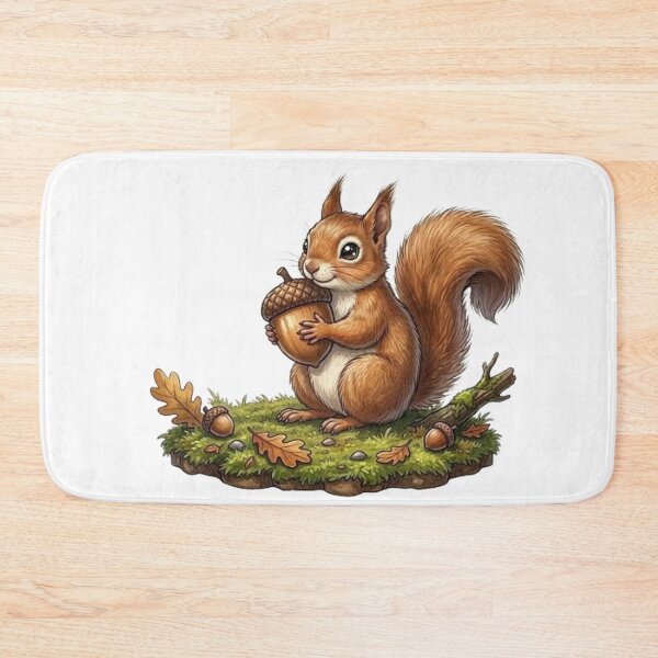 Item preview, Autumn's Little Treasure: Squirrel and its Precious Acorn designed and sold by CHRIST5000.